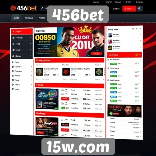 Análise da interface do usuário do site 456bet